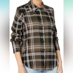 PAIGE | FLANNEL | Women's Davlyn Plaid Button Up Shirt | XS